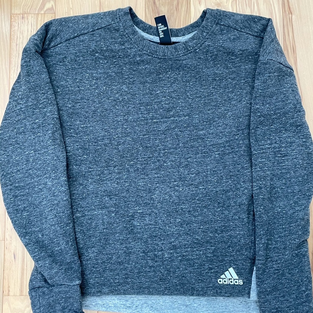 dark gray Adidas crewneck!